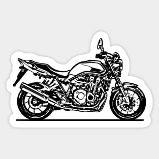 CB1300 Super Four Motorcycle Sketch Art Sticker